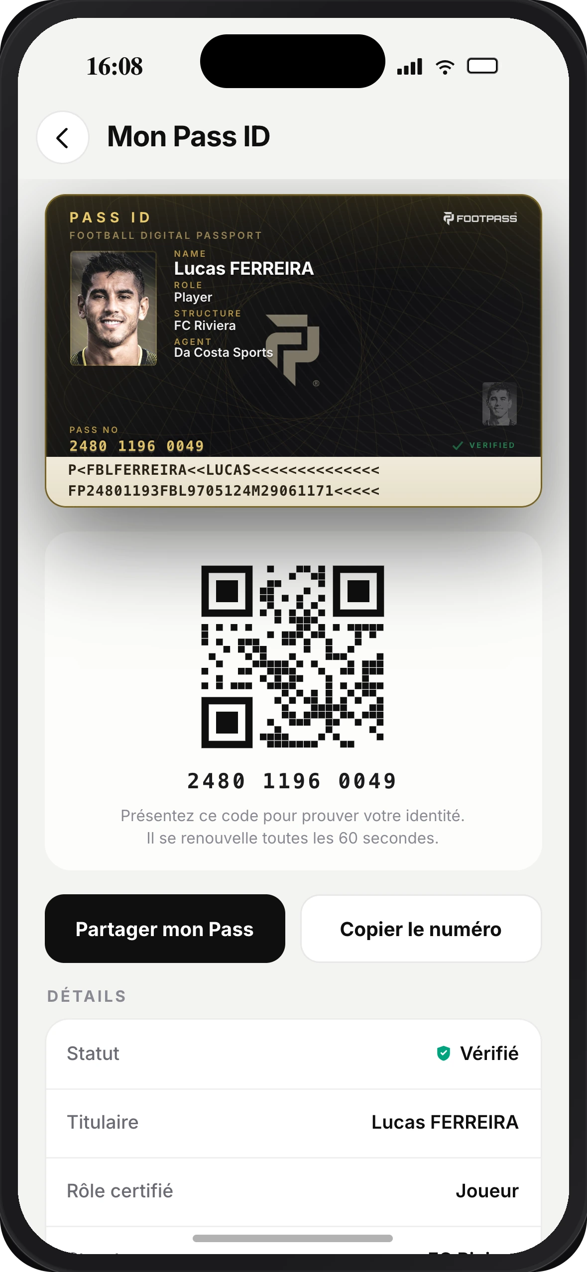 Pass ID, El pasaporte del fútbol